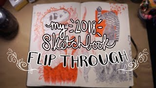 2018 Sketchbook Flipthrough feat Some of my music  Emily Artful [upl. by Thomasine]