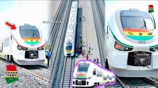 Watch how the 2 Brand new Trains arrived for the official commissioning at Tema Habour [upl. by Snell482]