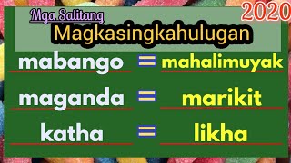 Ano ang Kasingkahulugan  Mga Halimbawa ng Salitang Magkasingkahulugan [upl. by Fabien]