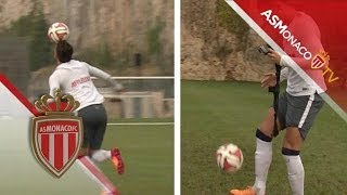 Lucas Ocampos skills ▶ juggling even filming himself  GoPro  AS Monaco [upl. by Nylad]