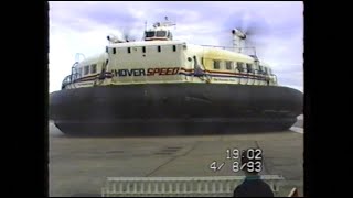 1993 Hover Speed Hovercraft Dover to Calais [upl. by Grand]