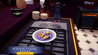 Disney Dreamlight Valley How to Make PanSeared Bass amp Vegetables [upl. by Silvie]