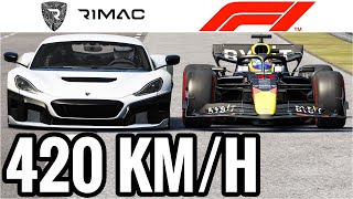 Is The RIMAC NEVERA FASTER Than An F1 CAR [upl. by Gimpel775]