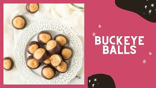 Super Easy Buckeye Balls  Just 5 Ingredients [upl. by Sinnal]