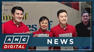 Vilma Santos seeks Batangas gubernatorial post anew sons also file COCs  ANC [upl. by Woody]