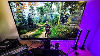 Lenovo Legion Go Witcher 3 eGpu UT3G 4070ti FHD fps test [upl. by Seys]