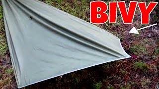 HOW TO SET UP THE BIVY BAG TARP SHELTER [upl. by Macario]