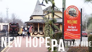 North Pole Express Train New Hope PA amp Peddlers Village [upl. by Attenweiler969]