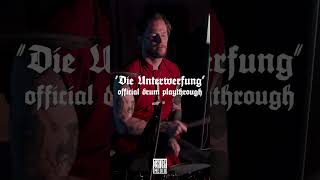 Full Drum Playthrough of DIE UNTERWERFUNG by FOLTERKAMMER out now shorts folterkammer metal [upl. by Darcey4]