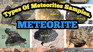 Types of meteorites Sample  Meteorites landed on earth surface [upl. by Ocinemod]