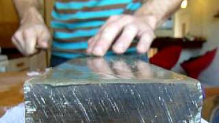 Sharpening on Natural stones Hamaguriba edge on Tanaka Yanagi Part 2 [upl. by Atilehs]