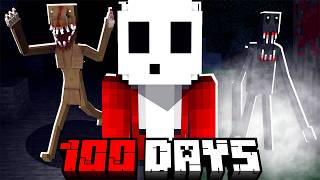 We Survived 100 Days in Minecrafts Scariest World FULL MOVIE [upl. by Llebana826]