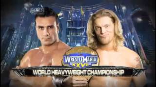 WWE Wrestlemania 27 Match Card V4 HD [upl. by Carolynne]