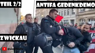 Antifa Zwickau 22 quotGedenkdemo für die Opfer des NSU Komplexesquot 101124 [upl. by Baniaz60]