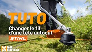 TUTO SOBRICO  Remplacer du fil sur tête autocut STIHL 🛠 [upl. by Aronid816]