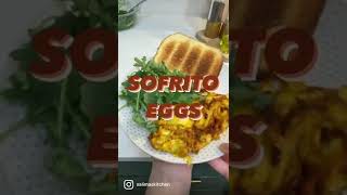 Scrambled Eggs with sofrito [upl. by Delwin]