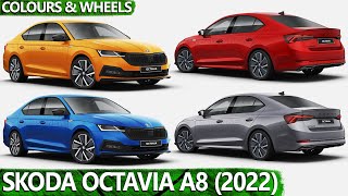 Skoda Octavia A8 2022  COLOURS amp WHEELS  CARSampNEWS [upl. by Zelazny]