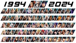 All Playable Tekken Characters from Tekken 1 to Tekken 8 1994  2024 [upl. by Haibot]