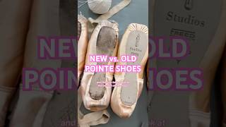 NEW vs OLD POINTE SHOES ballerinaballetnewshoespointeshoesdancerolddifferenceexplained [upl. by Nakah25]