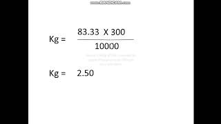 Calculation fertilizer application rate using single fertilizers [upl. by Cockburn]