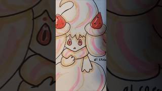 Drawing Alcremie Pokemon desert Strawberry art pokemon Strawberry [upl. by Landel]