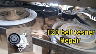 I 20 belt noise i20 belt sound Tensioner replacement [upl. by Teirrah]