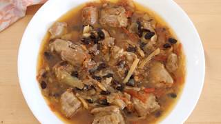 Pork with Black Beans Filipino Recipe Tausi  Todays Delight [upl. by Paulson581]