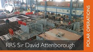 The Building of RRS Sir David Attenborough Construction begins [upl. by Myrvyn]