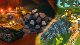 Doretta from DRG satisfyingly smashes through some rocks and stones in Scrap Mechanic [upl. by Silverts106]