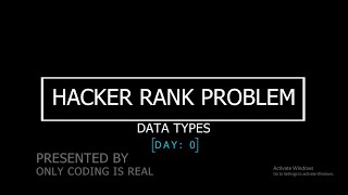 Solution of 10 days of javascript from hackerrank  Day 0 data types [upl. by Lovel]