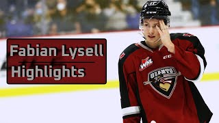 Fabian Lysell  Vancouver Giants Highlights from 2021 [upl. by Aivital]