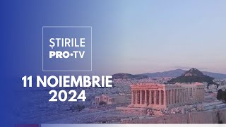 Știrile PRO TV  11 Noiembrie 2024 [upl. by Aicnetroh544]