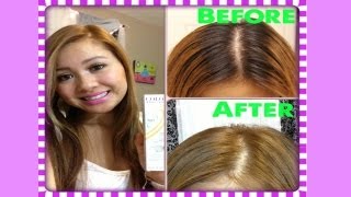 How to Dye Black Hair to Light Brown  How I Dye My Roots [upl. by Pollie]