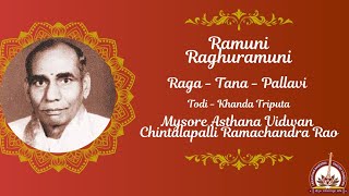 Ramuni Raghuramuni  RTP  Chintalapalli Ramachandra Rao  Todi [upl. by Gillman]