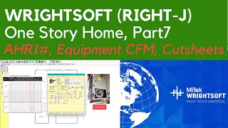 Wrightsoft Part 7 Manual J Heat Load Calculation  One Story Home [upl. by Lefton]