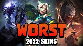 The Top 10 WORST League Skins of 2022 [upl. by Oiratnom]