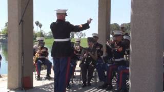 1st Marine Division Band Plays Salute to the Promised Land [upl. by Sirc402]