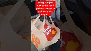 Bang Ojol Gojek Anterin gofood Mcd Paket Share Box Harga Cepe [upl. by Cacka663]