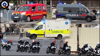 Services de Secours de Paris  Police Nationale Pompiers et Smur en Urgence compilation [upl. by Valdemar]