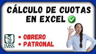 1 Cálculo de Cuotas Obrero Patronales e ISR en Excel 2024 Parte 1  Calculo IMSS en la nómina 👈 [upl. by Kerianne]