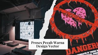 Tutorial PECAH WARNA SABLON DESIGN VECTOR Di Photoshop [upl. by Eaj]