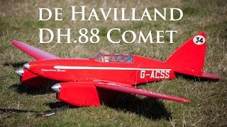 Stunning Scale de Havilland DH88 Comet on Selsley Common UK [upl. by Epilif]