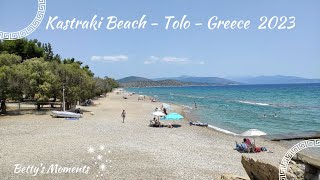 Kastraki Beach  Tolo  Greece 2023 [upl. by Yendys]