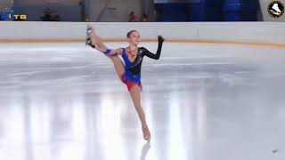 Ksenia Melkumova2009 LP 20190227 Moscow Novice Championships [upl. by Adlay]