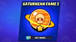 Getting Saturnian Fame 1 In Brawl Stars [upl. by Ahsimaj252]