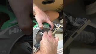 HOW TO CHANGE A HIKOKI Circular saw blade step by step [upl. by Nylsej]