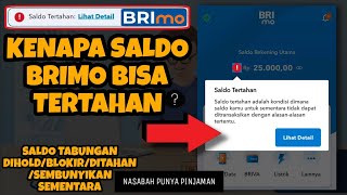 Saldo BRImo Tertahan Blokir Hold Minus dan disembunyikan Sementara Karena Punya Pinjaman BRI [upl. by Aikkan902]