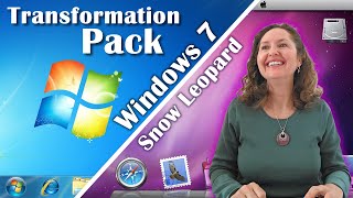 Mum Makes Windows 7 2009 Look Like Mac OS X Snow Leopard 2009 With The Snow Transformation Pack [upl. by Enelyw766]