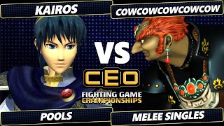 CEO 2024  Kairos Marth Vs CowCowCowCowCow Ganondorf Smash Melee  SSBM [upl. by Ennaillij587]