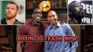 UNREAL Stephen A Smith and Shannon Sharpe Go Off On Canelo Alvarez For Ducking [upl. by Nimaynib]